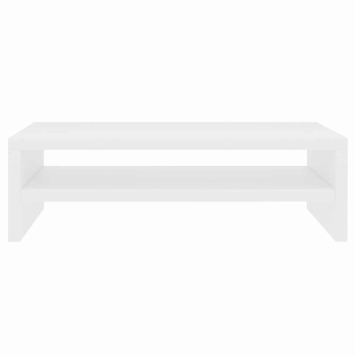 Podstawka na monitor, biała, 42x24x13 cm materiał drewnopochodny