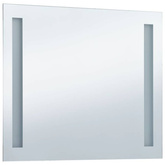vidaXL Ścienne lustro łazienkowe z LED, 80 x 60 cm