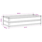 Podniesione Łóżko Ogrodowe Rdzawy 100 x 40 x 24 cm tektura