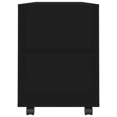 vidaXL Szafka pod TV, czarna, 102x34,5x43 cm, materiał drewnopochodny