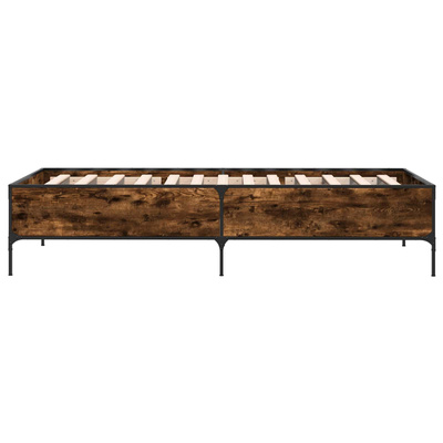 Ramka łóżka Dąb dymny 80 x 200 cm Drewno inżynieryjne