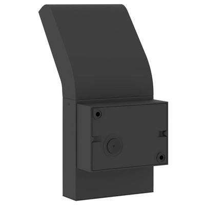 Zewnętrzny kinkiet LED, czarny, odlewane aluminium