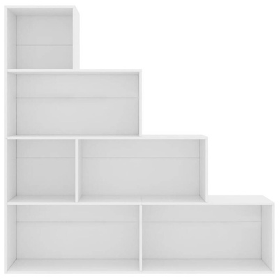 vidaXL Regał na książki, biały, 155x24x160 cm, materiał drewnopochodny