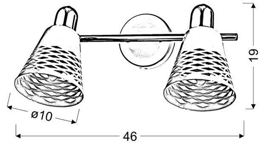 Lampa kinkiet 2x40W E14 Discovery 92-62161 biały