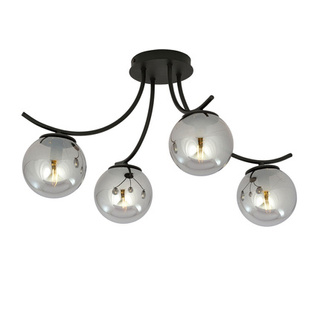 Lampa sufitowa  BOSTON 4 BLACK/GRAFIT