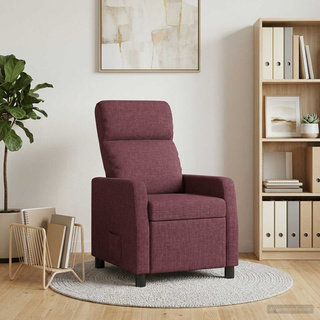 Fotel recliner Fioletowy tkanina