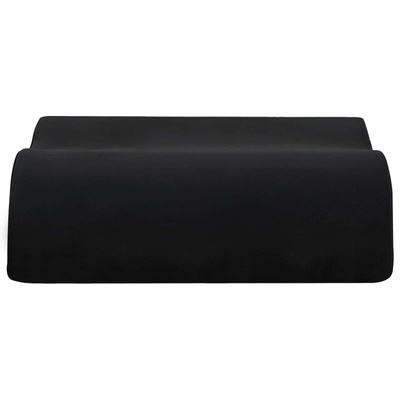 Poduszka na siedzisko Gładki Czarny 40 x 40 x 13 cm Pianka PU