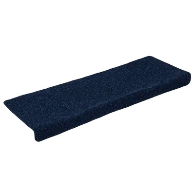Maty na schody samoprzylepne 15 szt. 65x21x4 cm Granatowe prostokątne krawędzie
