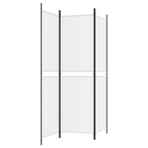 Parawan 3-panelowy, biały, 150 x 180 cm, tkanina