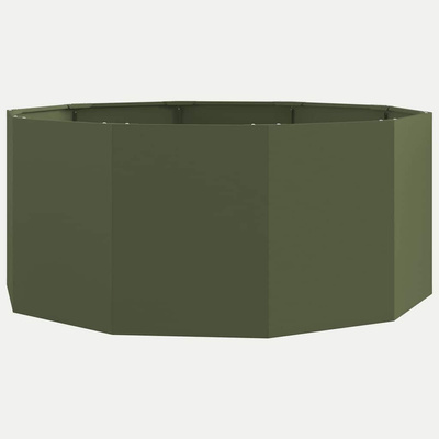 Donica Zielony oliwkowy 120 x 120 x 50 cm Stal