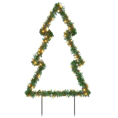 vidaXL Świąteczna choinka na szpikulcach, 115 LED, 90 cm