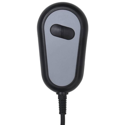 vidaXL Elektryczny fotel masujący, jasnoszary, tkanina
