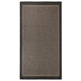 vidaXL Dywan zewnętrzny o płaskim splocie, 80x150 cm, ciemnobrązowy