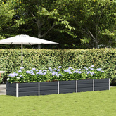 Donica Antracyt 400 x 80 x 45 cm Stal