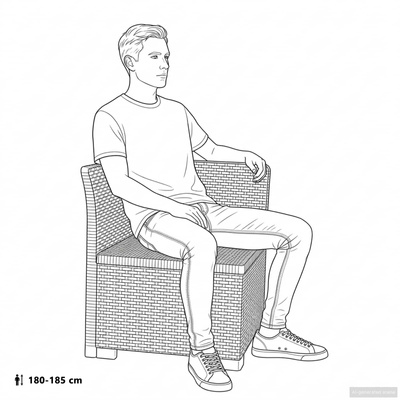 Sofa Ogrodowa 2-osobowa z Poduszkami w Wyglądzie Rattanowym