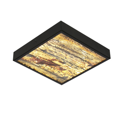 Luxan Lampa sufitowa czarny 28w led 4000k fornir forest