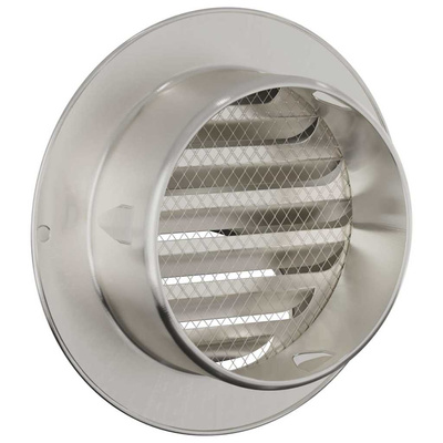 Pokrywy wentylacyjne 8 pcs Srebrny 100 mm Stal nierdzewna