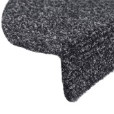 Maty na schody samoprzylepne 15 szt. 65x21x4 cm Ciemnoszary Półokrągły Duży