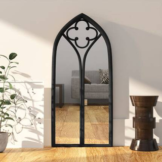 vidaXL Lustro do wnętrz, czarne, 70x30 cm, żelazne model standard