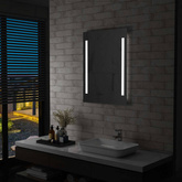vidaXL Ścienne lustro łazienkowe z LED, 60 x 80 cm wariant 4