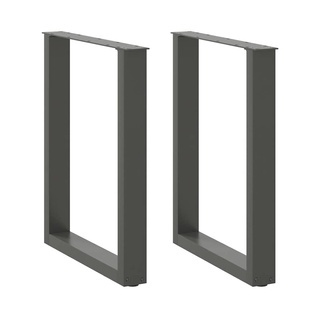 Nogi do stołu jadalnego w kształcie litery U 2 szt. Antracyt 60x(72-73) cm Stal