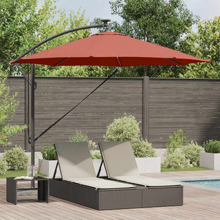 Parasol plażowy Ze LED Lights terakota 294 x 294 x 248 cm