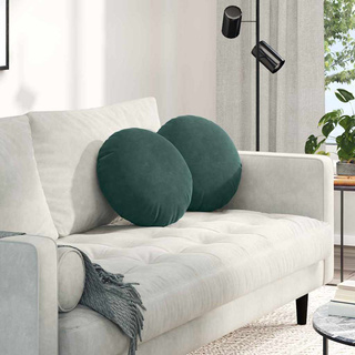 Poduszki na siedziska 2 pcs Ciemna zieleń ? 40 x 13 cm Aksamit