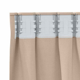 Firany blackout z kółkami 2 pcs Ciemnoszary 140 x 140 cm