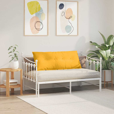 Poduszka na plecy Jasnożółty 120 x 50 cm Tkanina sztruksowa