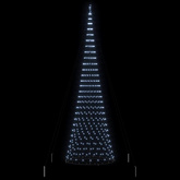 Choinka świąteczna LED z podstawą Chłodna biel 500 cm Metal