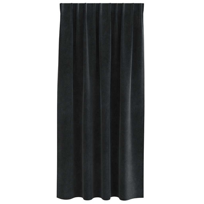 Zasłony zaciemniające 2 pcs Czarny 140 x 175 cm Aksamit