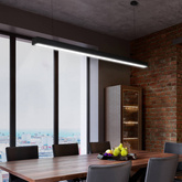 Lampa LED liniowa 40W czarna 3000K