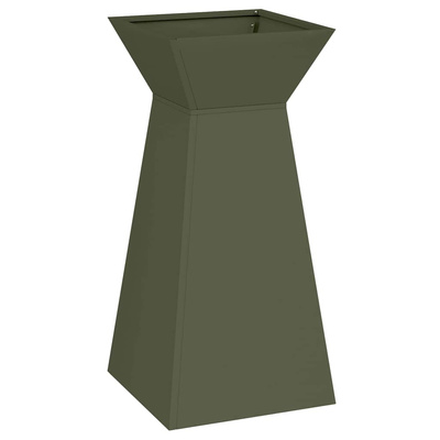 Donica słupowa 2 pcs Oliwkowy 35 x 35 x 73 cm
