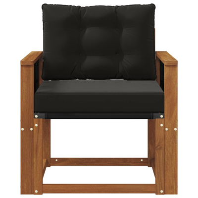 2 Sztuka Sofa na zewnątrz Lite Drewno Akacji Naturalny