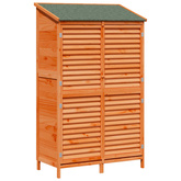 Shed ogrodowy brązowy 106 x 56 x 176,5 cm Drewno Świerkowe