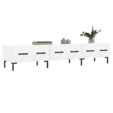 vidaXL Szafka pod TV, biała, 150x36x30 cm, materiał drewnopochodny wariant 7