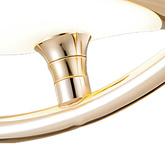 Lampa wisząca Abigali Bird 18W owalna z ptakiem nowoczesna złoty