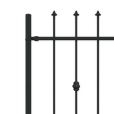 Ogrodzenie z kolcami ASTEN 200 x 130 cm Stal malowana proszkowo