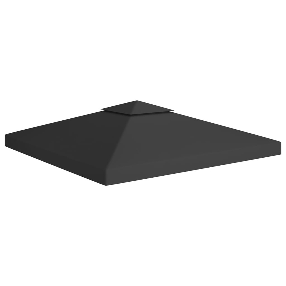 2-poziomowe zadaszenie altany, 310 g/m? 3x3 m, czarne