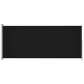 Zwijana markiza boczna na taras, 180x500 cm, czarna