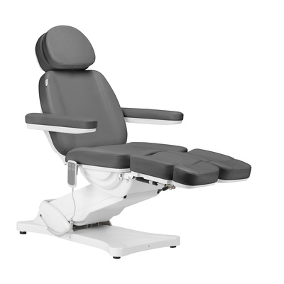Elektryczny fotel kosmetyczny SILLON CLASSIC 2 silniki pedi szary 148289
