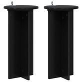 Stojak na rośliny 2 pcs Czarny 29,5 x 29,5 x 60 cm
