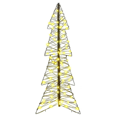 Choinka z 100 diodami LED Ciepła biel 120 cm rattan