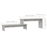 vidaXL Szafka pod TV, szarość betonu, 180x30x43 cm, płyta wiórowa