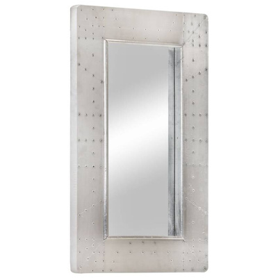 vidaXL Lustro ścienne w stylu Aviator, 80x50 cm, metalowe