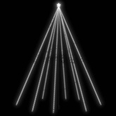 vidaXL Choinka z lampek, 1300 zimnych białych diod LED, 8 m