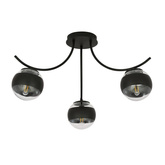 Lampa sufitowa BOSTON 3 BLACK/STRIPE