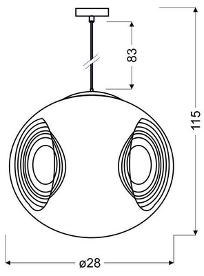 Lampa sufitowa wisząca Candellux Club 31-51226  E27 zielony