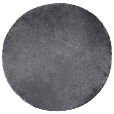 Dywan z sztucznej owczej skóry TAFALLA antracytowy ? 120 cm