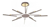 LAMPA DEKORACYJNA SUFIT 38W +  PILOT - BRĄZ - ZŁOTO DL-F07